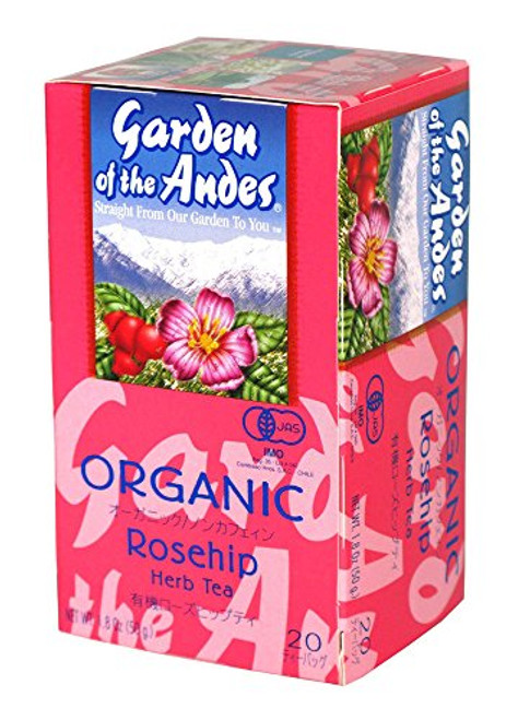 Garden of the Andes 100% Organic Herbal Tea, Rosehip and Hibiscus, 20-Count Garden of the Andes 100% Organic Herbal Tea, Rosehip and Hibiscus, 20-Count
