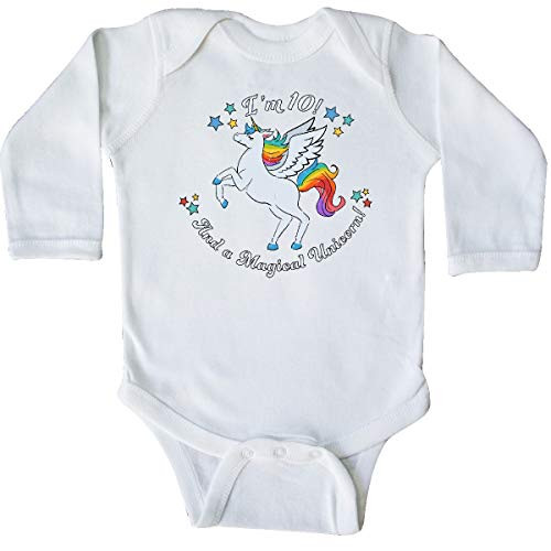 inktastic I'm 10 and a Magical Long Sleeve Creeper 18 Months White 35f4f