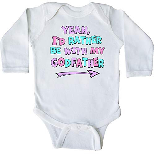 inktastic Yeah I'd Rather Be with My Long Sleeve Creeper 12 Months White 372ca
