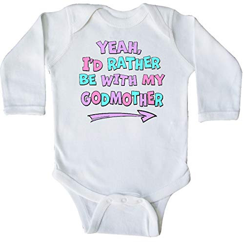 inktastic Yeah I'd Rather Be with My Long Sleeve Creeper 18 Months White 372cc