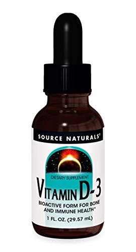 Source Naturals Vitamin D-3 Liquid Drops 2000 iu Supports Bone  and  Immune Health - 1 Fluid oz