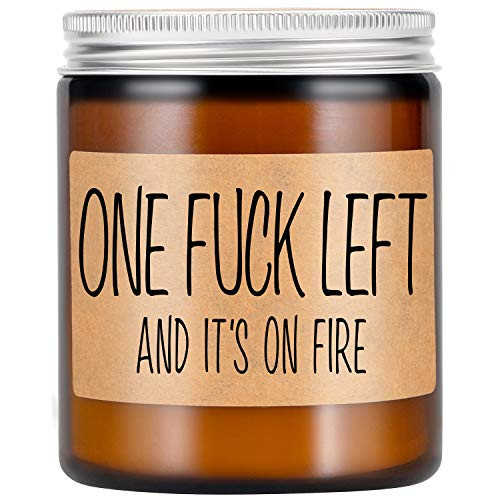 LEADO Lavender Scented Candles - Funny Gifts for Women, Men - Gifts for Her, Him - Best Friend, Friend Gifts, BFF Gifts - Joke Fun Housewarming, Mothers Day, Birthday Gifts for Friends, Mom, Coworkers