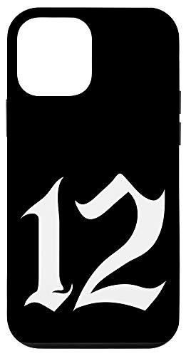 iPhone 12 mini Old English Number 12 or Twelve Case