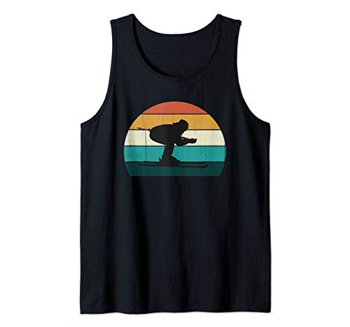 Retro Mountain Skiing - Vintage Downhill Ski / Skis Slope Tank Top