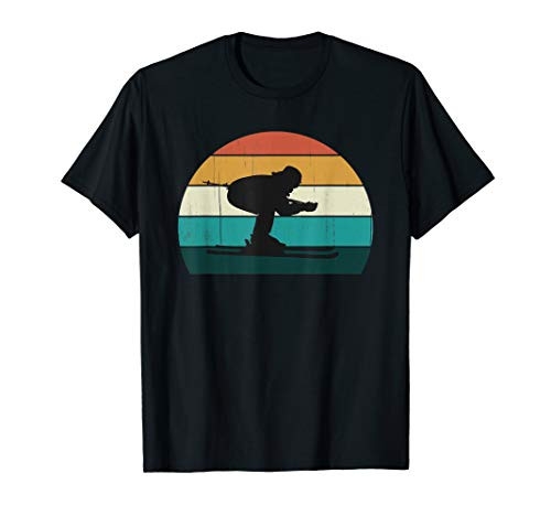 Retro Mountain Skiing - Vintage Downhill Ski / Skis Slope T-Shirt