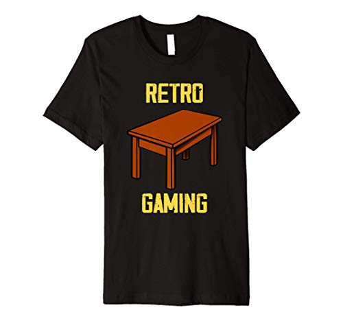 Retro gamer board games gift table games saying Premium T-Shirt