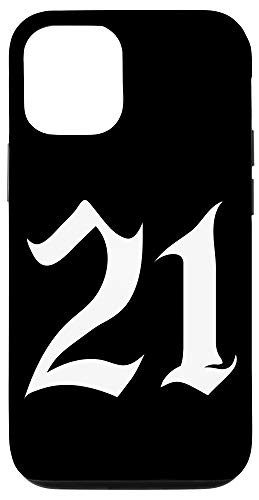 iPhone 12/12 Pro Old English Number 21 or Twenty One Case
