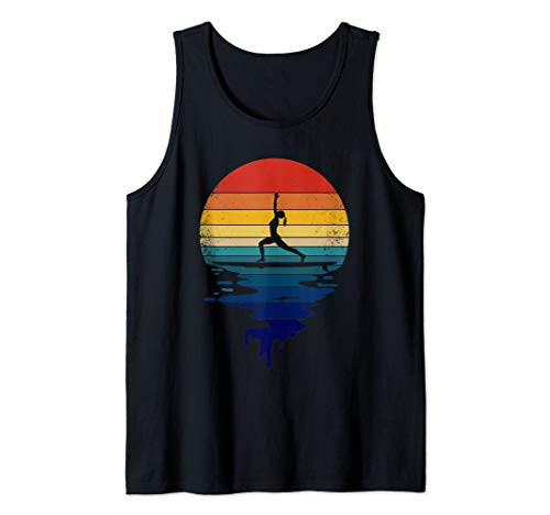 SUP Yoga Retro - Stand Up Paddling Yoga - Paddle Board Tank Top