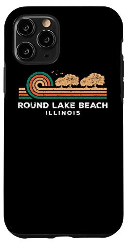 iPhone 11 Pro Vintage Round Lake Beach Sunset Illinois Souvenir Case