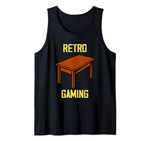 Retro gamer board games gift table games saying Tank Top