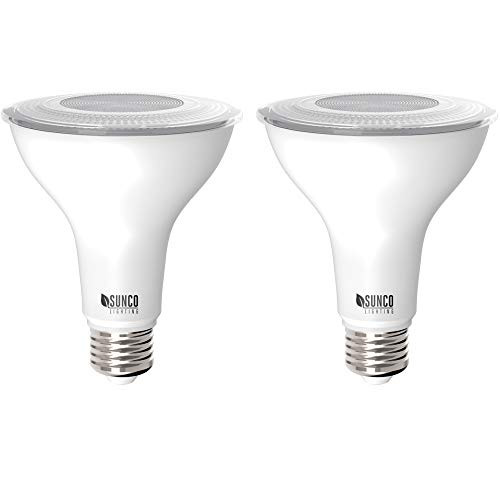 Sunco Lighting 2 Pack PAR30 LED Bulb, Dusk-to-Dawn Photocell Sensor, 11W 75W, 3000K Warm White, 850 LM, Waterproof, Auto On/Off Outdoor Security Spotlight - UL