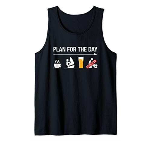 Windsurfing Gifts Men Women Surfer Windsurfer Sail Board Tank Top