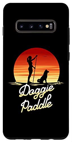 Galaxy S10Plus Stand Up Paddle Board Dog Lover SUP Paddleboard Case