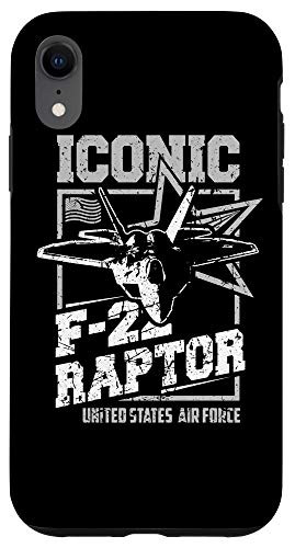 iPhone XR F-22 Raptor USAF Stealth Tactical Fighter Iconic Aircraft Case
