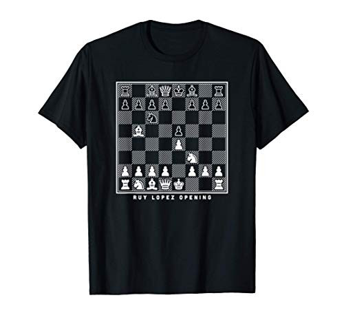 Ruy lopez opening chess board - chess player gift T-Shirt
