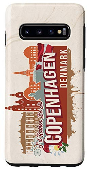 Galaxy S10 I'd Rather Be In Copenhagen Denmark Vintage Souvenir Case