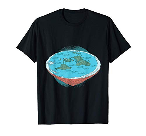 Flat Earth Illuminati Conspiracy Theory Space T-Shirt