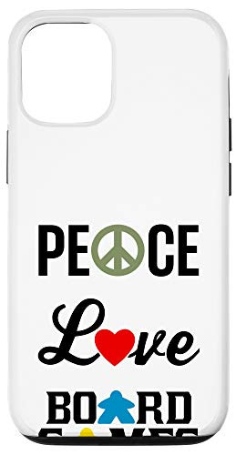 iPhone 12/12 Pro Peace Love Board Games with Meeple Case