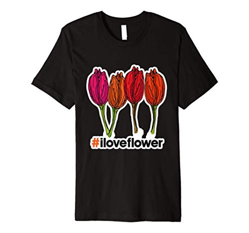 Flower Tulips for Mom Garden - A Perfect Mother's Day Gift Premium T-Shirt