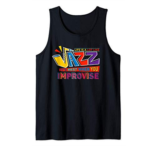 Free Jazz Experimental Avant-Garde Improvisation Saxophone Tank Top