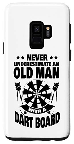Galaxy S9 Never Underestimate an Old Man with a Dart Board Dad Case