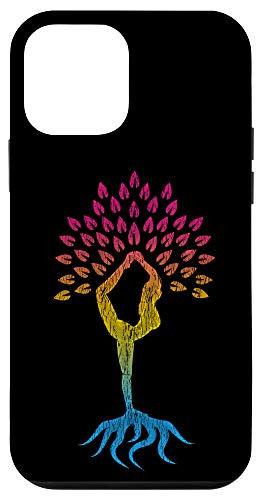 iPhone 12 mini Distressed Pansexual Spiritual Pan Pride Boho Yoga Tree Case