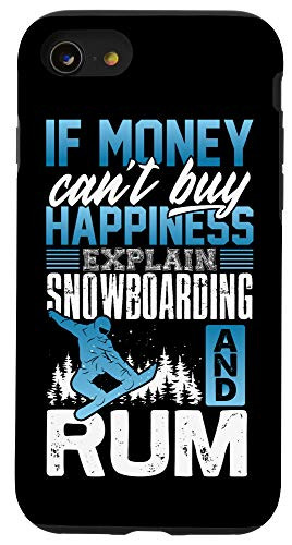 iPhone SE (2020) / 7 / 8 Snowboarding Rum Lover Facts Gift Snowboard Snowboarder Case
