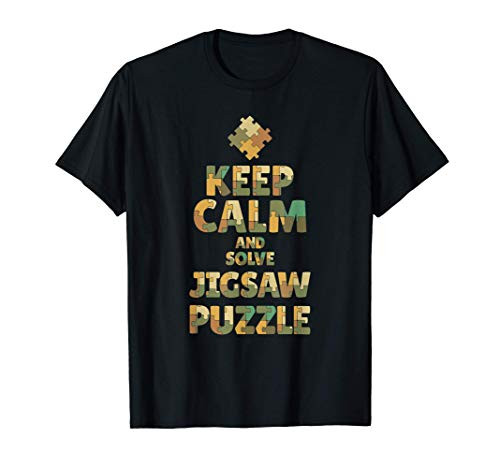 Keep Calm And Solve Jigsaw Puzzle - Board Game Hobby T-Shirt