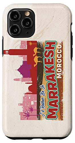 iPhone 11 Pro I'd Rather Be In Marrakesh Morocco Vintage Souvenir Case