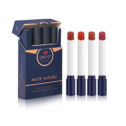4pcs/Set Makeup Matte Lipstick Lip Kit, Velvet Liquid Lipstick Waterproof Long Lasting Durable Nude Lip Gloss Beauty Cosmetics Set