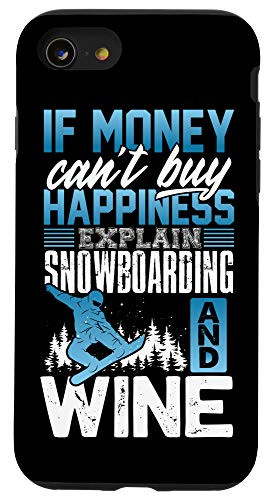 iPhone SE (2020) / 7 / 8 Snowboarding Wine Lover Facts Gift Snowboard Snowboarder Case