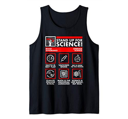 For Science Earth is Not Flat Vaccines Work Icons Tank Top