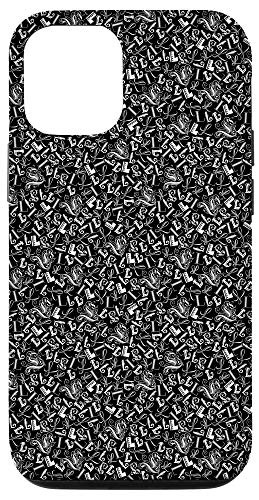 iPhone 12/12 Pro Letter L Patterned Phone Case Monogram Initial Fancy Black L Case