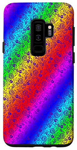 Galaxy S9Plus Letter G Rainbow Patterned Phone Case Monogrammed Initial Case