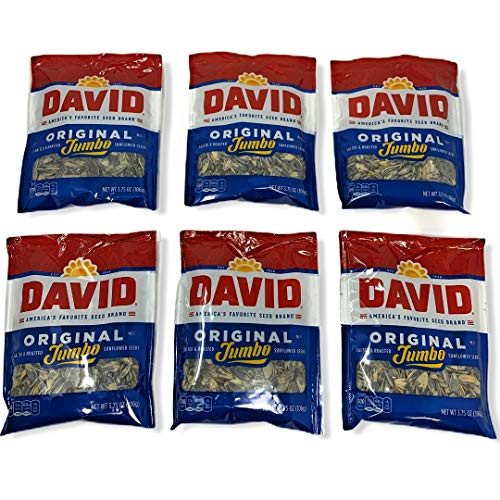 David Original Jumbo sunflower seeds 3.75oz ( 6 pk )