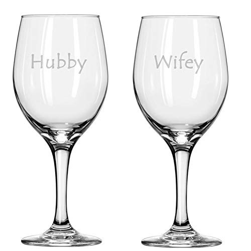 Alankathy mugs Big 20 ounce wine glass set (hubby wifey)