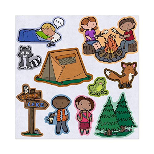 Camping Trip Felt Play Art Set Flannel Board Story Storyboard Pieces Camping Trip Felt Play Art Set Flannel Board Story Storyboard Pieces