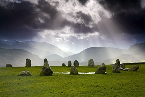Posterazzi Castlerigg Stone Circle Kendal Cumbria England Poster Print, (19 x 12)