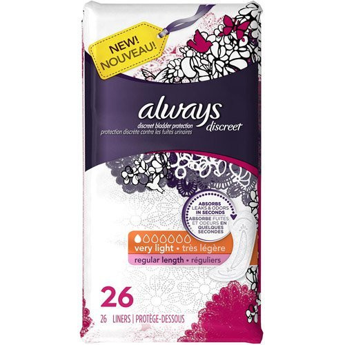Always Discret Light Regu Size 26ct Always Discreet Bladder Protection Light Regular 26ct