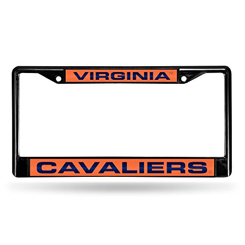 NCAA Rico Industries Laser Cut Inlaid Standard Chrome License Plate Frame, Virginia Cavaliers, 6 x 12.25-inches NCAA Rico Industries Laser Cut Inlaid Standard Chrome License Plate Frame, Virginia Cavaliers, 6 x 12.25-inches