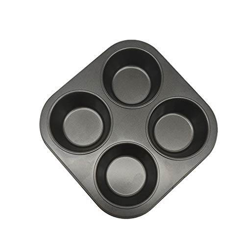 4 Cup Muffin Cake Pan, Non-Stick Mega Mini Cupcake, Baking Pans, Carbon Steel Cupcake Baking Pan for Making Jumbo Muffins or Mini Cakes (Black, 1Pcs) 4 Cup Muffin Cake Pan, Non-Stick Mega Mini Cupcake, Baking Pans, Carbon Steel Cupcake Baking Pan for Making Jumbo Muffins or Mini Cakes (Black, 1Pcs)