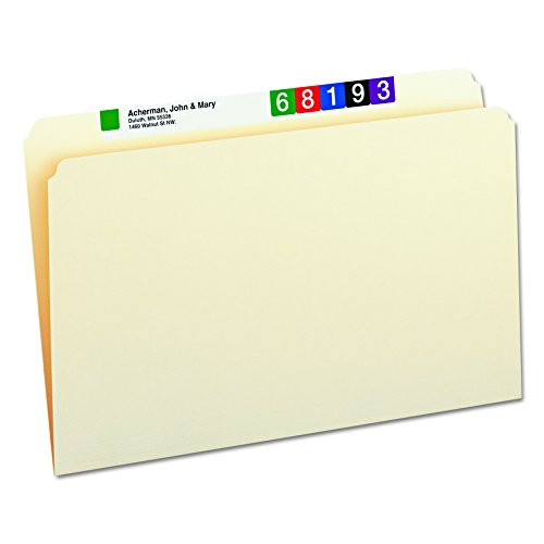 Smead File Folder, Straight-Cut Tab, Legal Size, Manila, 100 per Box (15300)