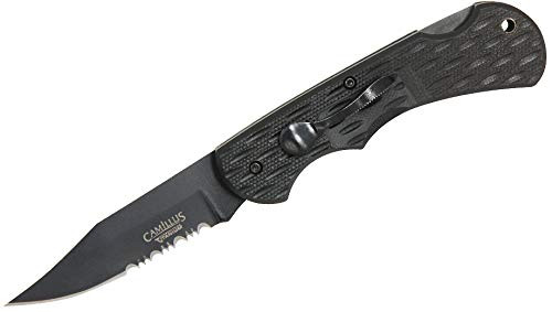 Camillus Lev-R-Lok-Serrated Blade, 6.75-Inch Folding Knife