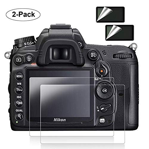Nikon D7000 Screen Protector [2 Pack], POPANK 0.33mm Ultra-Thin LCD Tempered Glass Screen Protector for DSLR Camera Nikon D7000 with [9H Hardness] [Crystal Clear] - With Top Screen Protector