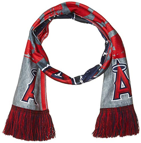 MLB Los Angeles Angels Unisex 2017 Printed Big Logo SCARF2017 Printed Big Logo Scarf, Team Color, OS