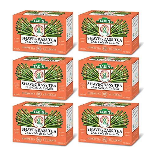 Tadin Natural Herbal Tea Cola de Caballo / Shavegrass. Calming, Soothing and Caffeine Free Blend. 24 Bags. 0.84 Oz - Pack of 6 Tadin Natural Herbal Tea Cola de Caballo / Shavegrass. Calming, Soothing and Caffeine Free Blend. 24 Bags. 0.84 Oz - Pack of 6