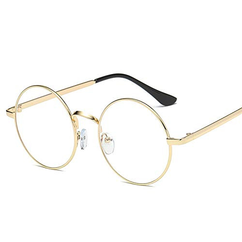 Blu-ray Filter Computer Glasses For Blue And UV Protection, Blue Blocking Anti-fatigue Computer Glasses Anti-ultraviolet Eye Fatigue Computer Glasses To Reduce The Tension Of Female Male Eyes,Gold