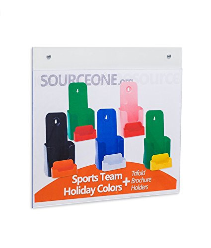 Source One Premium 7 x 5-Inch Wall Mount Sign Holder Ad Frame Clear Acrylic (S1-75wall)