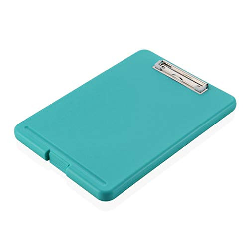 XISAOK A4 Plastic Storage Clipboard File Box Case Document File Folder Clipboard Office