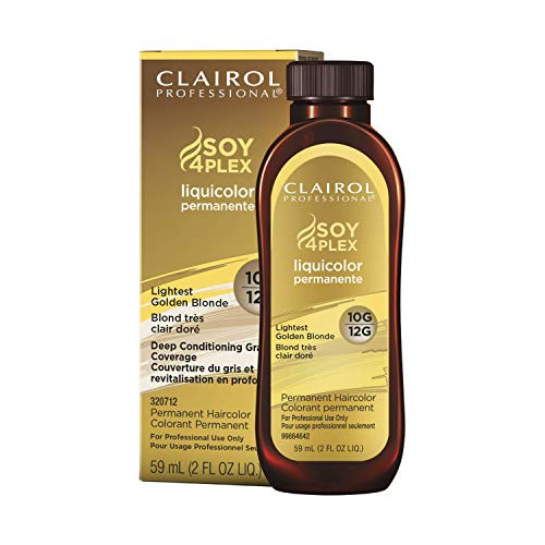 Clairol Professional Permanent Liquicolor for Hair, 12g/10g Lightest Gold Blonde, 2 oz.